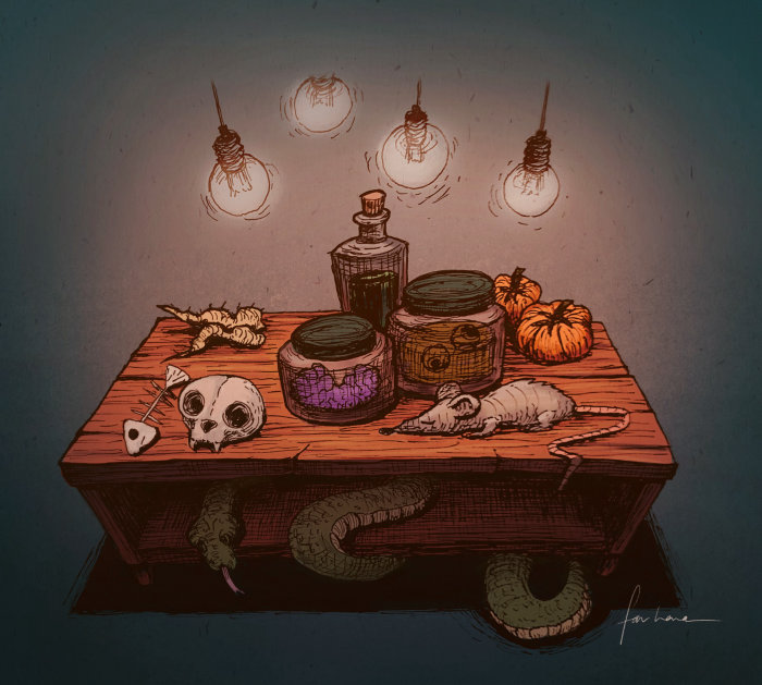 Conception graphique de la fête d&#39;Halloween par Farhana Hossain