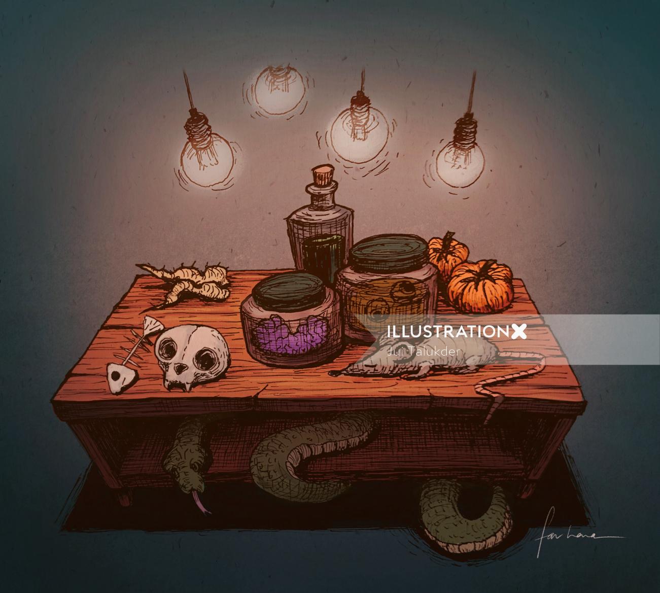 Design gráfico de festa de Halloween por Farhana Hossain