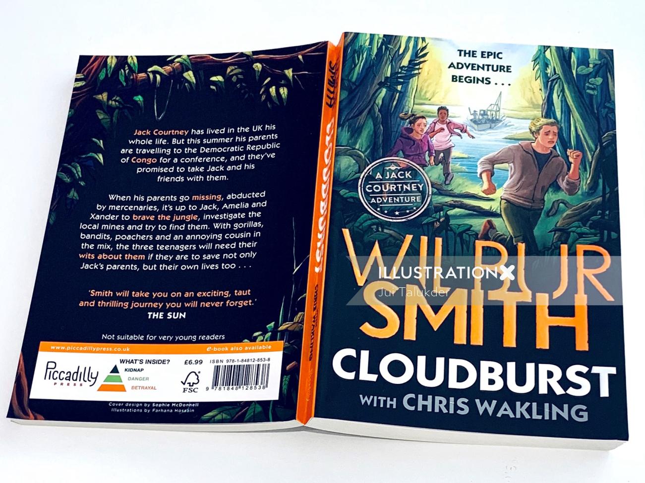 Ilustração da capa do livro de Cloudburst: A Jack Courtney Adventure