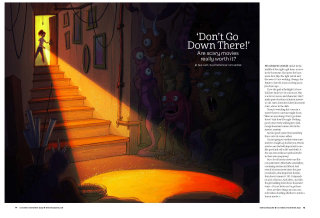 Editorial piece about scary movies for Brio Magazine