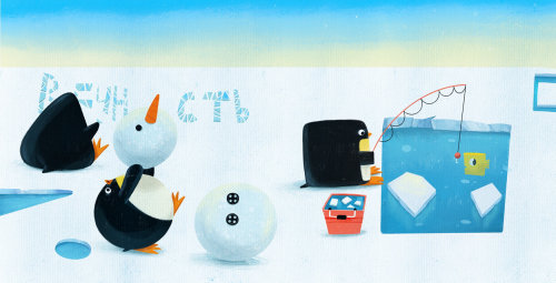 图画书,企鹅,南极