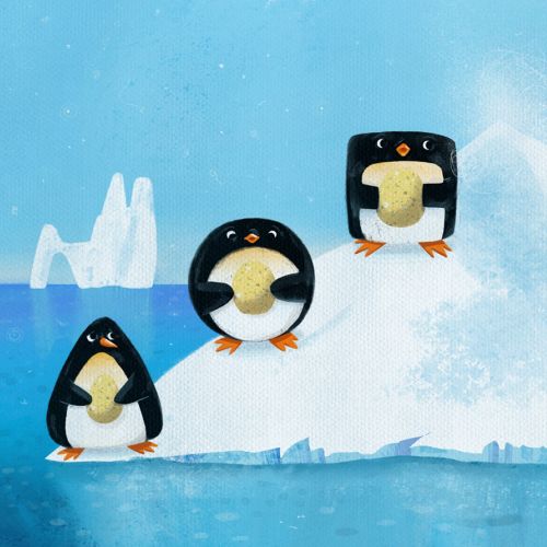 penguin, winter, picture book