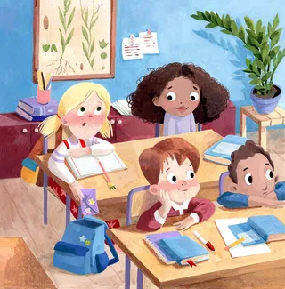 school class, friends, backpack, school lesson, audiobook