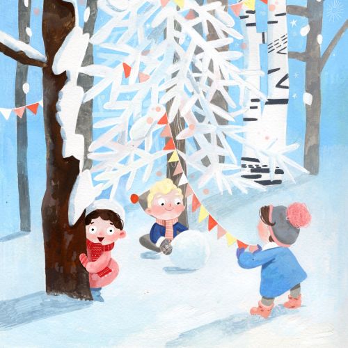 christmas tree, winter, friends, kids, chapter book, middle grade book