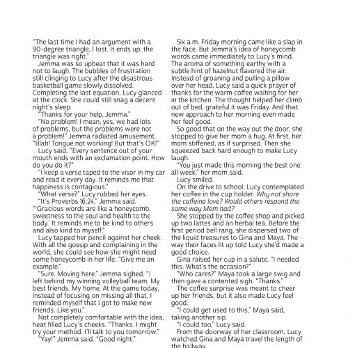 Black and white text page layout illustration by Julia Prokhotskaya