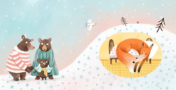 pop-up book, board book, baby book, fox, bear