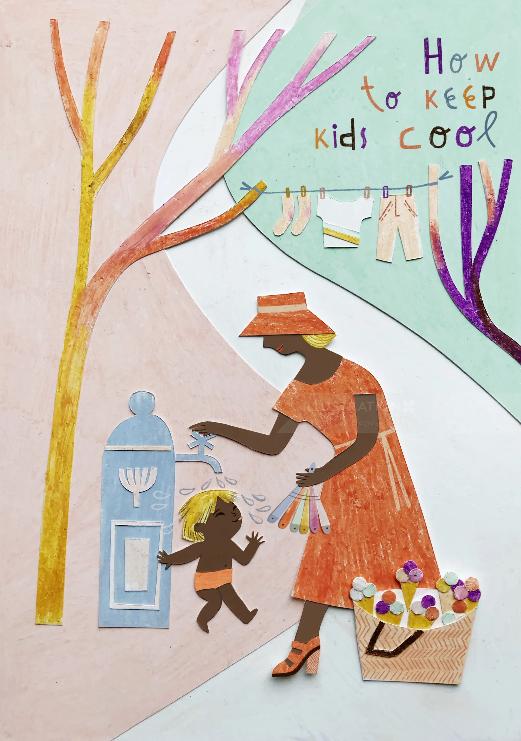 How to Keep Kids Cool – Artwork Inspired by a Hot Day in Venice