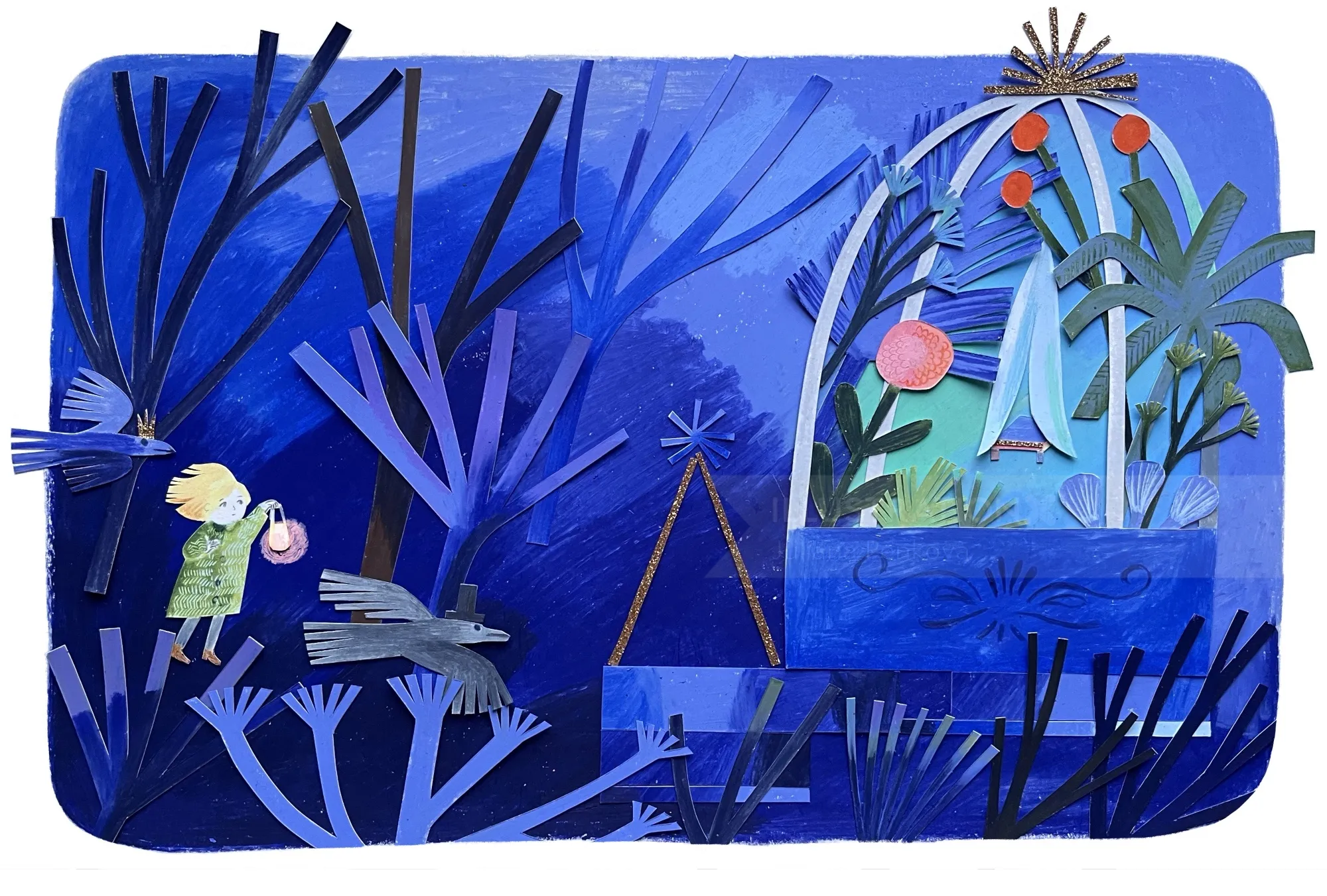 Hans Christian Andersen’s Gerda Searching for Kay