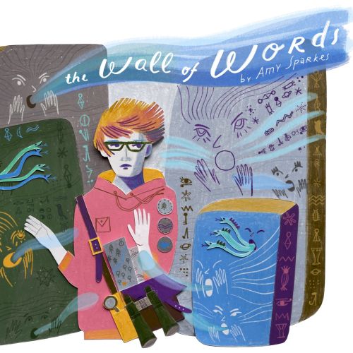 "The Wall of Words" book cover design