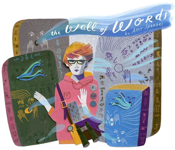 "The Wall of Words" book cover design