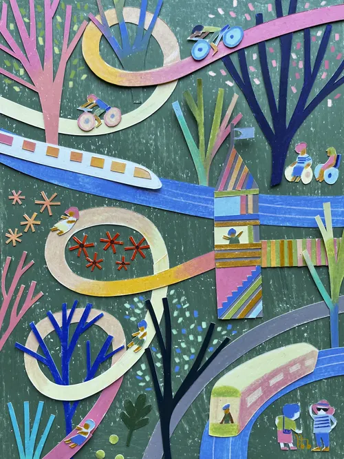 Case Study City Illustration for Anthroart