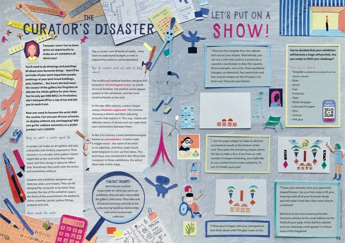 “The Curator’s Disaster” and “Let’s Put on a Show” editorial paper sculpture