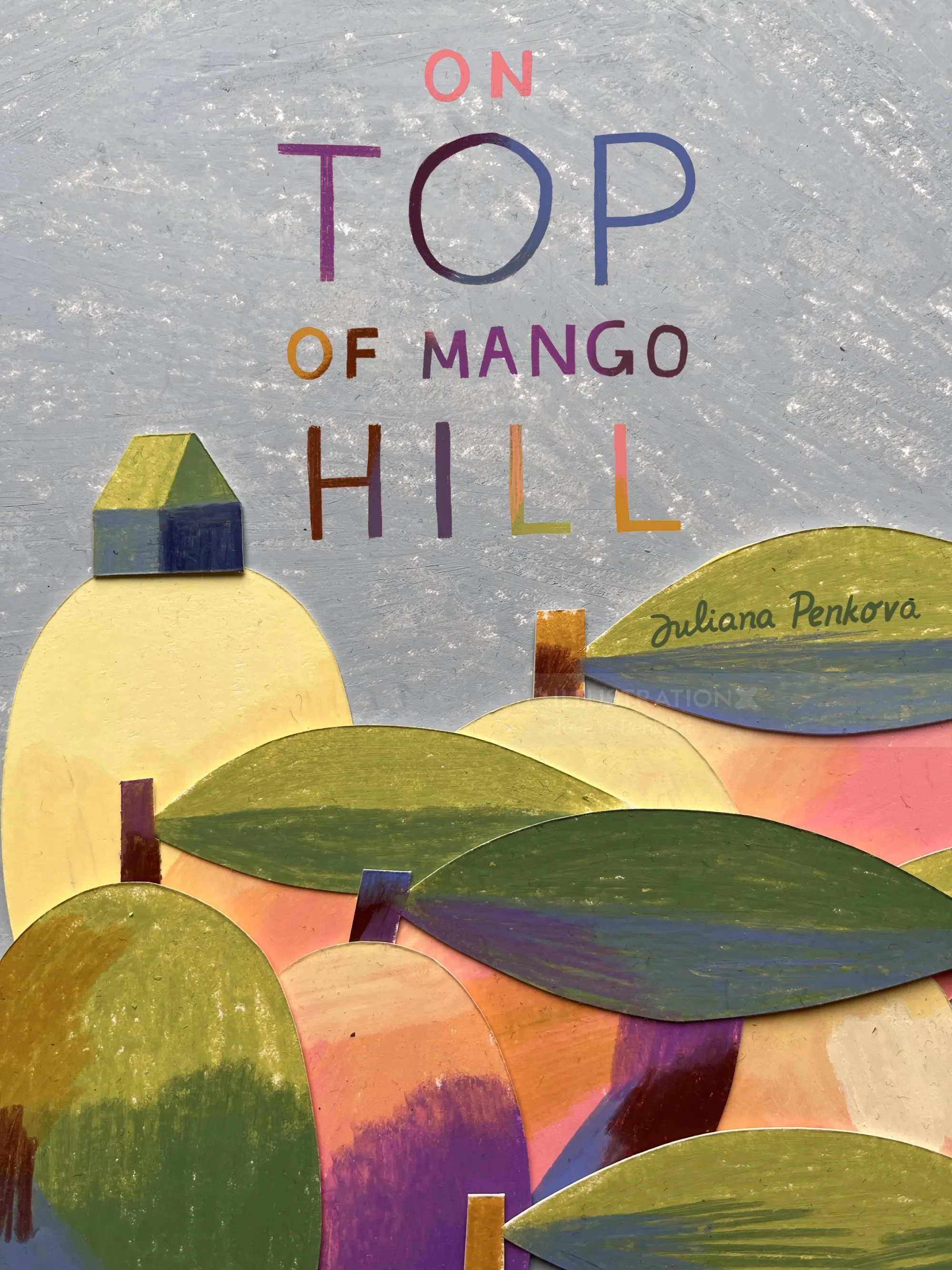 "On Top of Mango Hill" personal book cover design concept