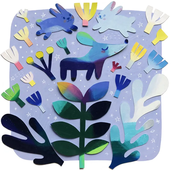 Decorative paper artwork of beautiful nature