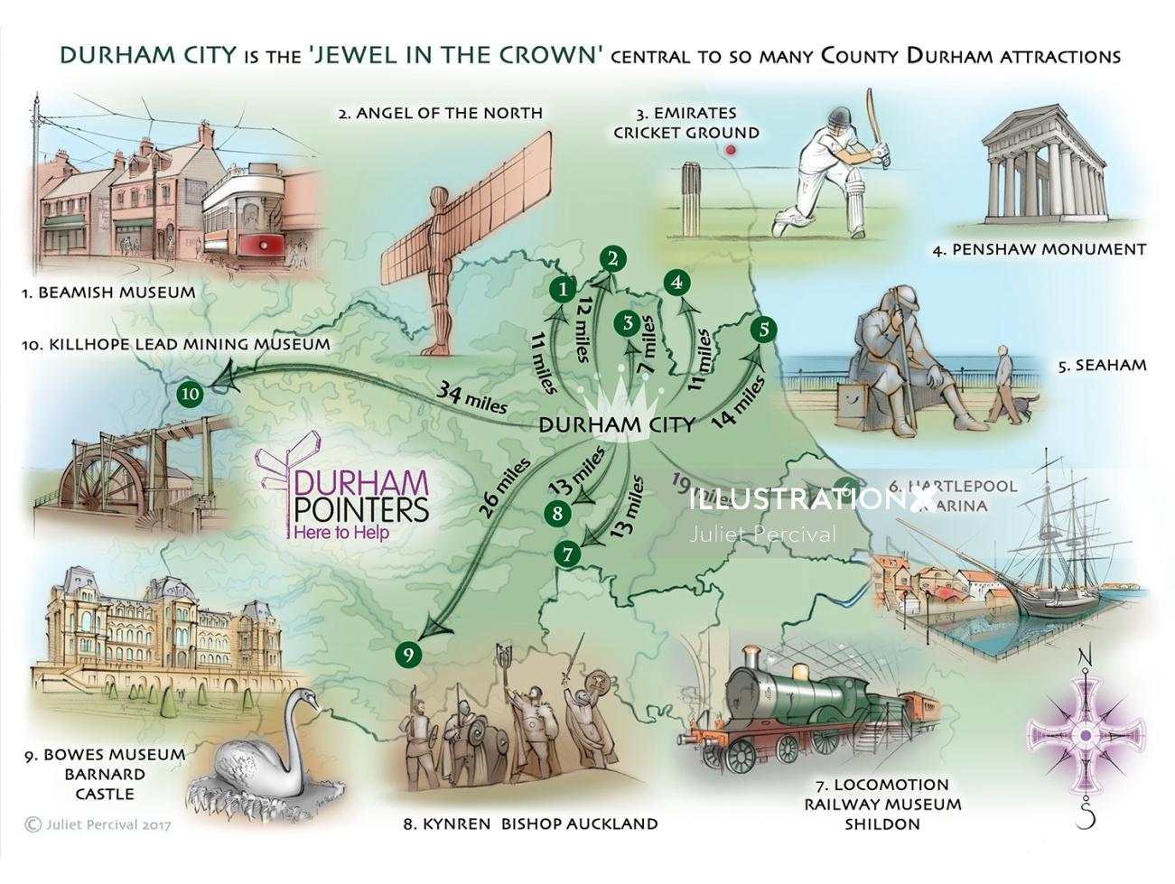 Graphical Guide to the Sights of County Durham
