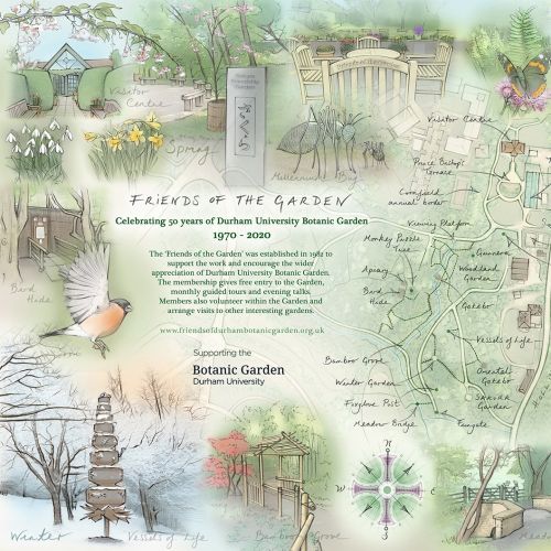 Friends of the Garden map design by Juliet Percival