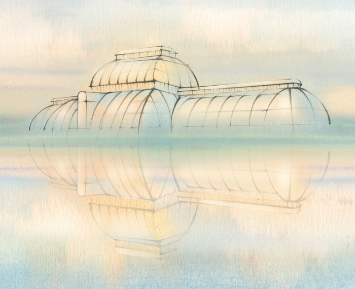 Kew Glass House's architectural structure