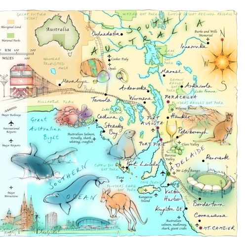 Food & Travel Magazine's South Australia map
