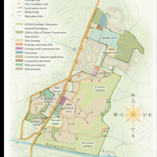 Digital diagram of "Mindenhurst, Deepcut Site Plan"