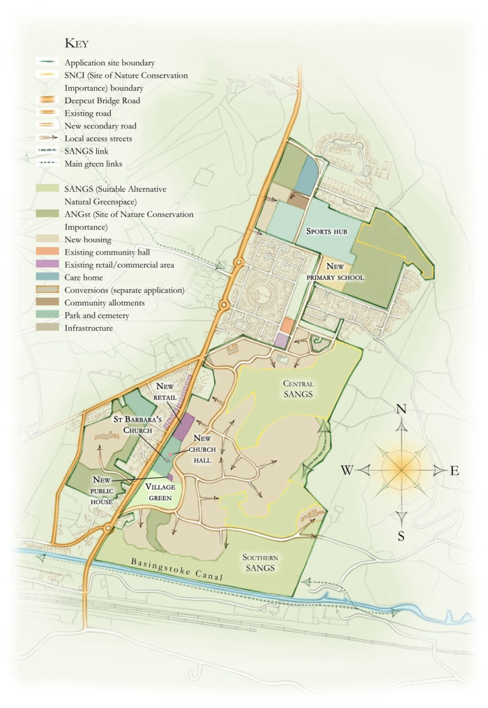 Digital diagram of "Mindenhurst, Deepcut Site Plan"