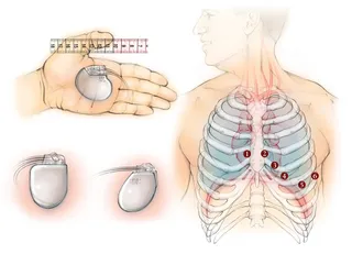 ECG, pacemaker, heart, ribs, anatomy, lungs