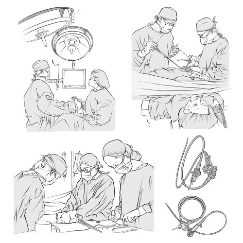 Colon surgery, operating theatre, surgeons, doctor,