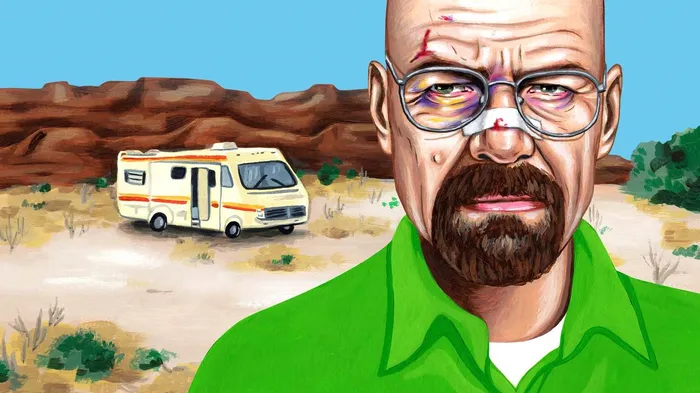 Painting of Walter White for The Ringer