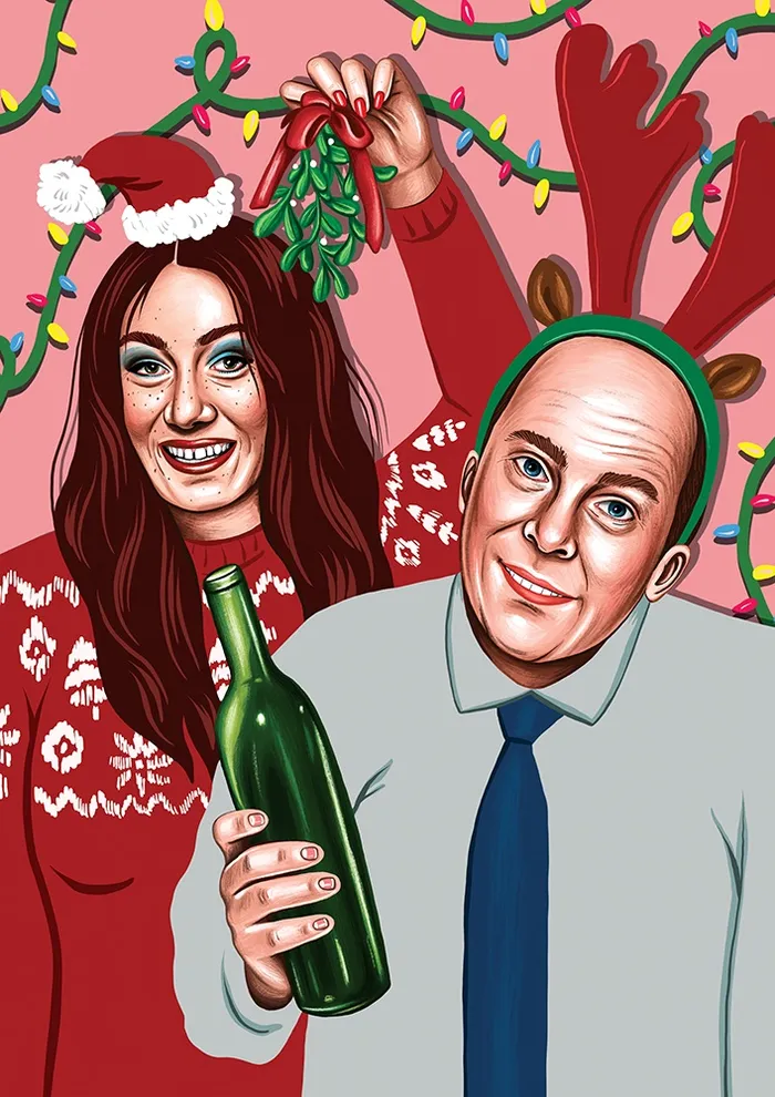 Holiday greeting card design for AHD Paper and Co.