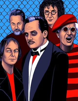 The Damned poster art for Record Magazine