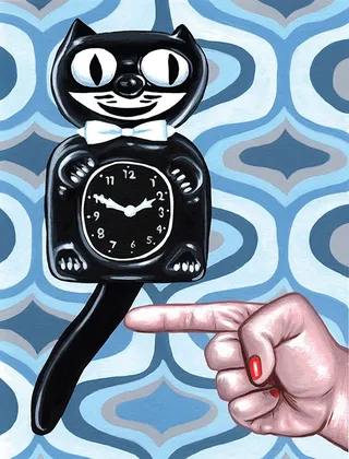 Toy wall clock drawing 