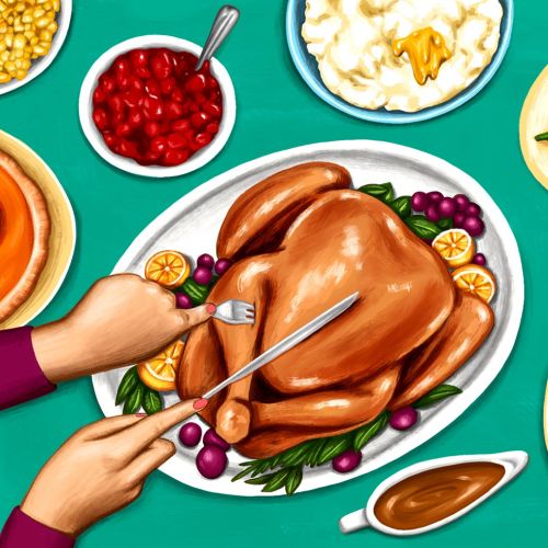 Thanksgiving illustration for Eater