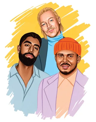 Major Lazer artwork for Billboard