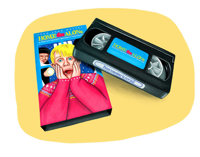 Home Alone movie cassette packaging