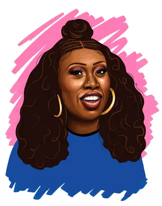 Missy Elliott portrait art