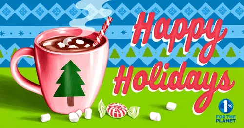 Holiday card design for illustrationx
