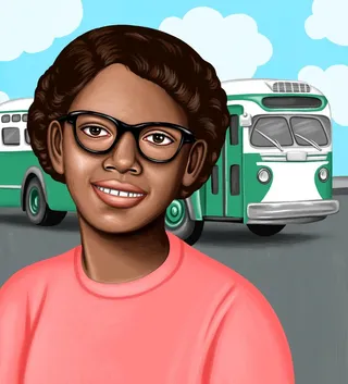 Claudette Colvin portrait illustration