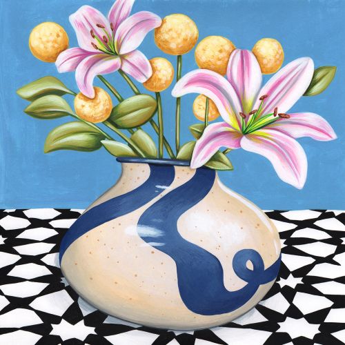 Flower vase digital art