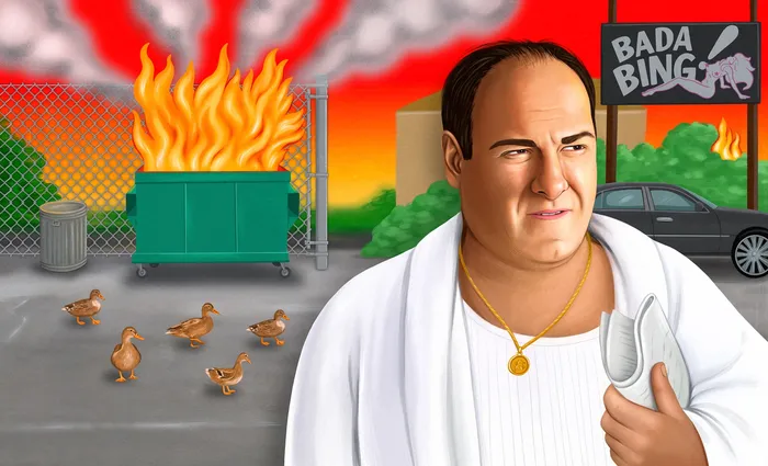 Depicting of Tony Soprano for New York Times Magazine.