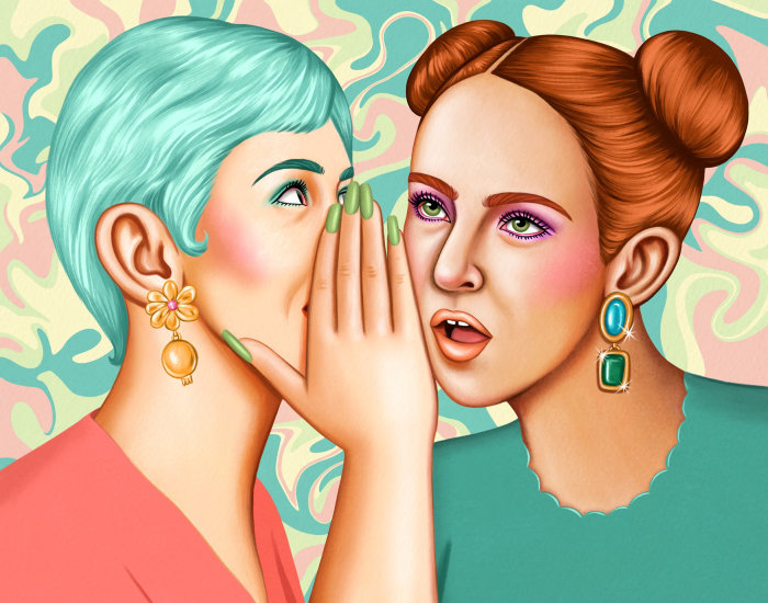 Realistic drawing of Gossip Girl