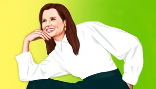 Portrait of a "Geena Davis" for The New Yorker