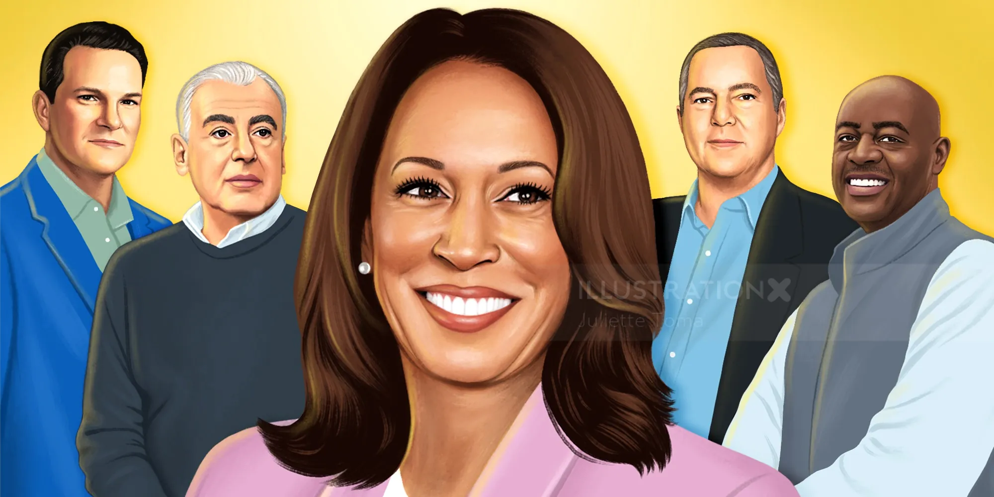 Portrait Painting of U.S. Vice President Kamala Harris