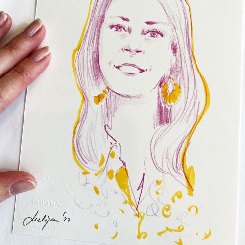Live Event Drawing by Julija Lubgane
