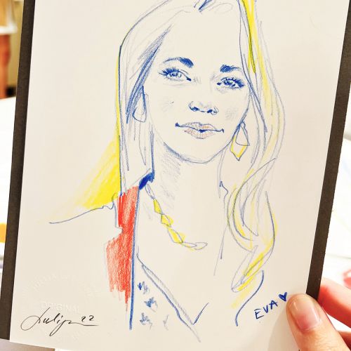 Live Event Drawing by Julija Lubgane
