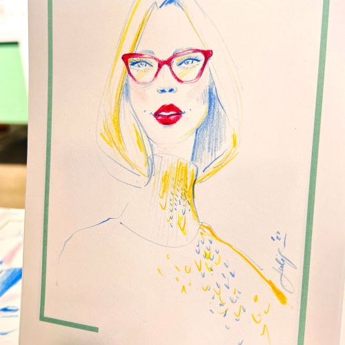 Julija Lubgane Live Event Drawing Beauty Illustrator from United States