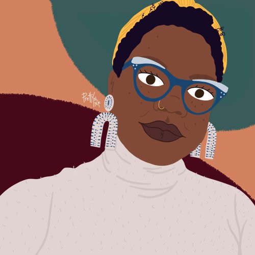 黒人女性の肖像画