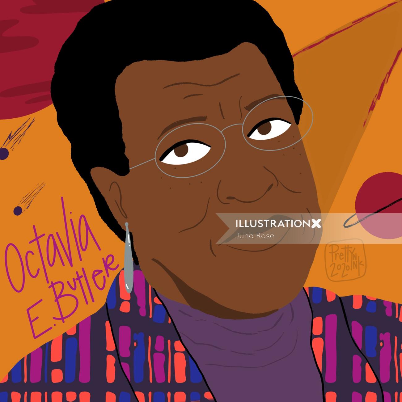 Portraiture of Octavia E. Butler, American science fiction author