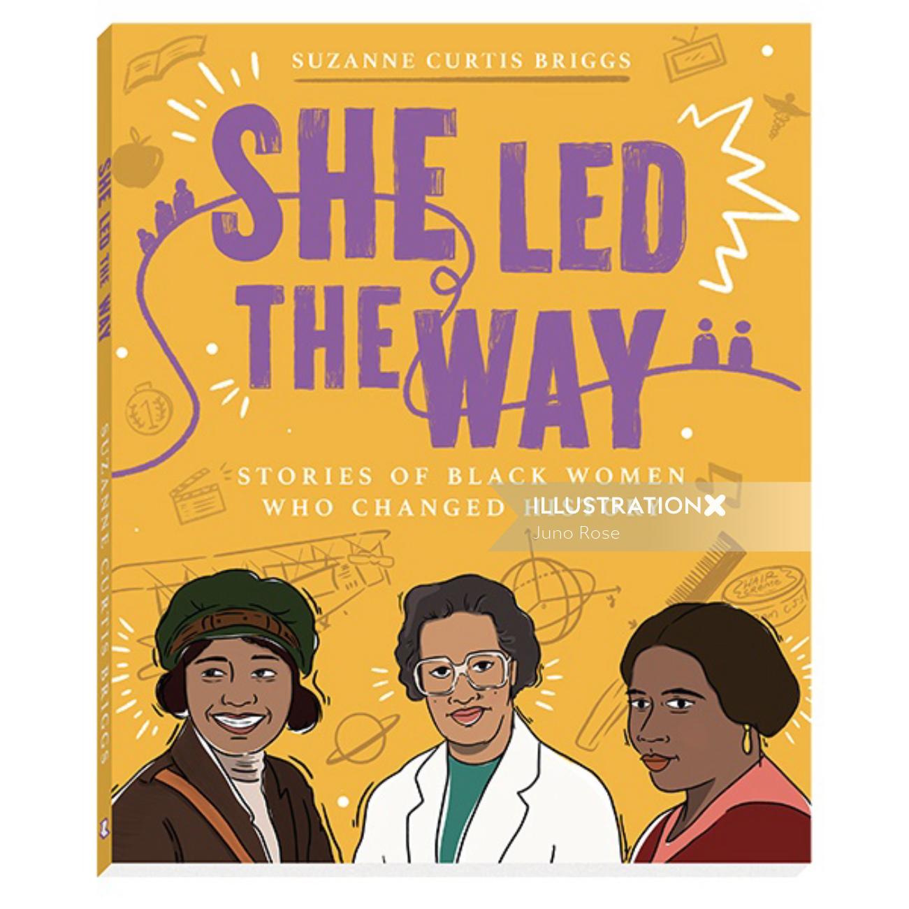 This is the cover art for "She Led the Way" book