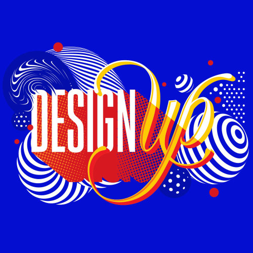 Pièce de lettrage personnalisée créée pour la conférence DesignUp 2018