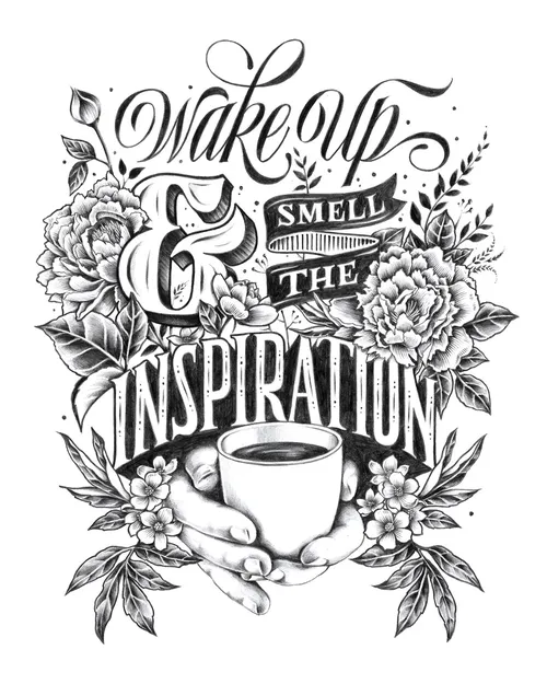 Hand lettered quotes for the daily dose of inspiration