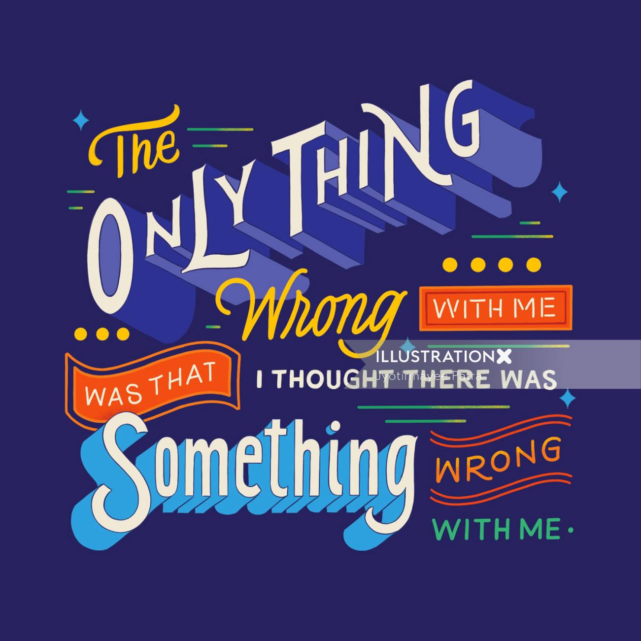 Lettering the only thing wrong
